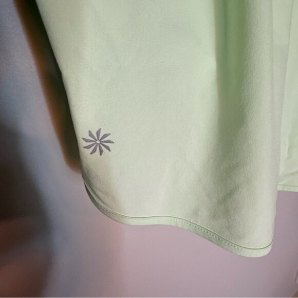 ATHLETA New Speedwork Mid Rise Run Shorts Lined Mint Green Lightweight Size XL - Picture 7 of 12